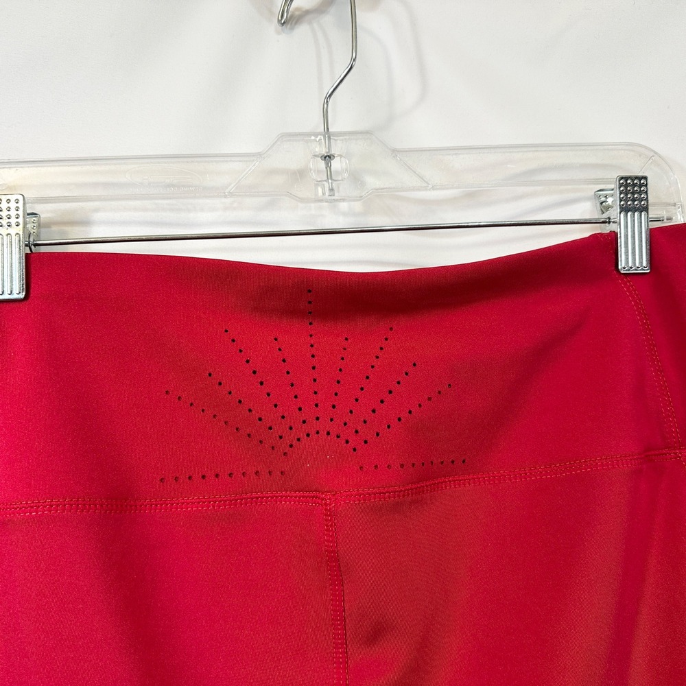 Adrienne Vittadini Sport Plus Size 3X Bik Shorts Red Athletic Side Pockets 343 - Picture 5 of 8
